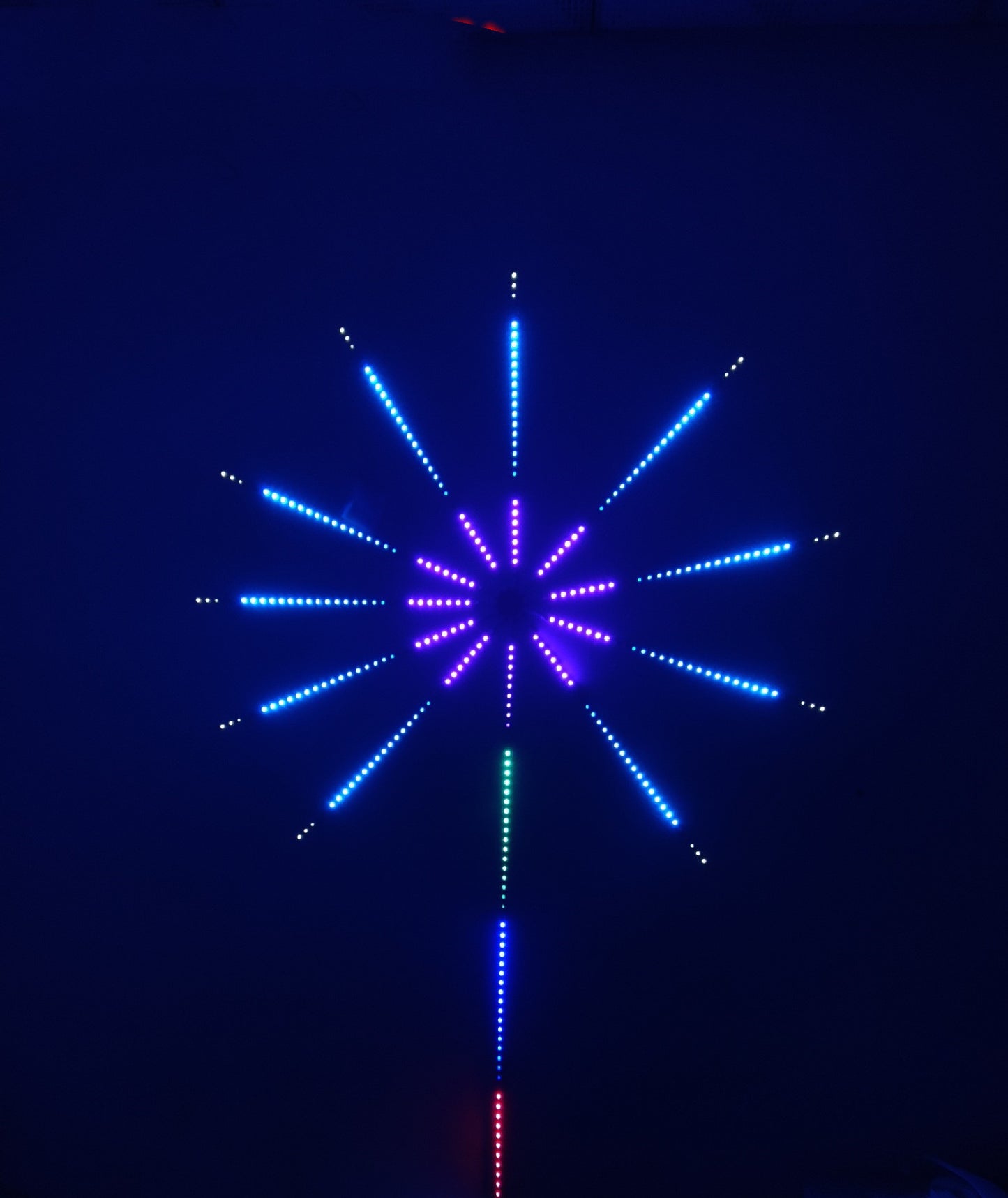 LED Firework Wall Lights