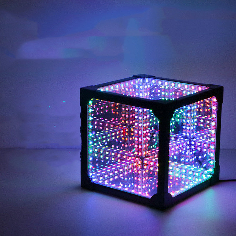 Million Mirrors 3D Gaming Aesthetic Lamp - Magic Cube Gaming Room Decorative Ambient LED Lights