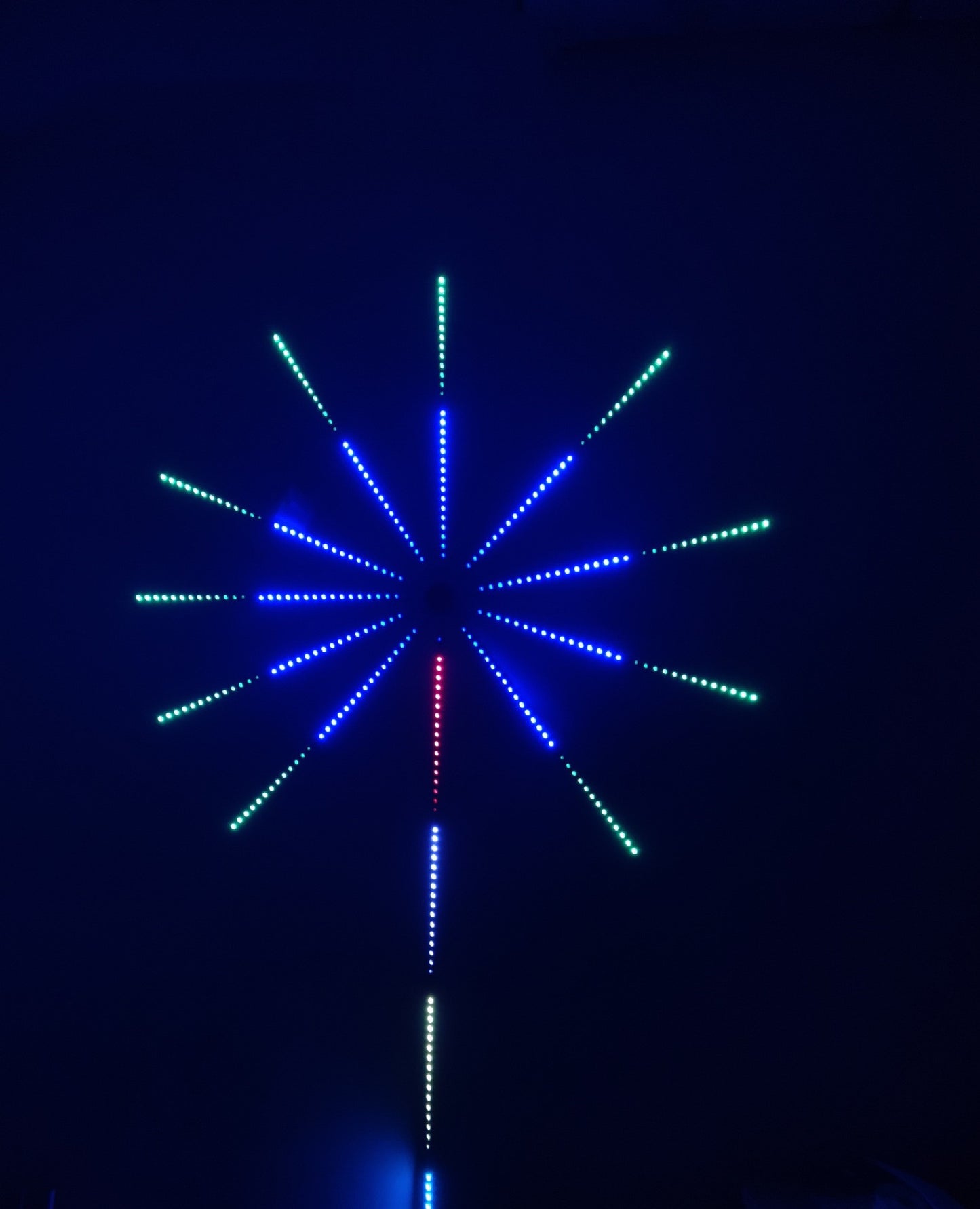 LED Firework Wall Lights